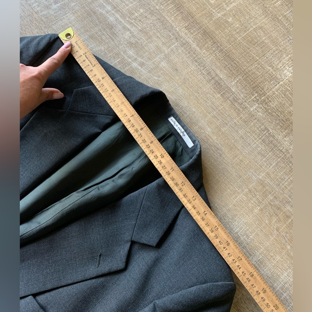yves saint laurent  YSL  sports coat Suit blazer Mens Size 36R Wool France Gray - Picture 14 of 16